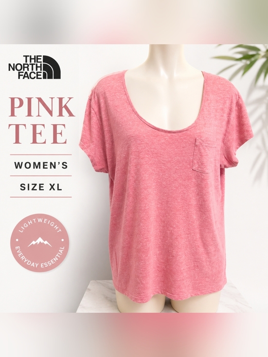 The North Face Tops - The North Face Pink Pocket Tee Women’s Lightweight Short Sleeve Casual Outdoors